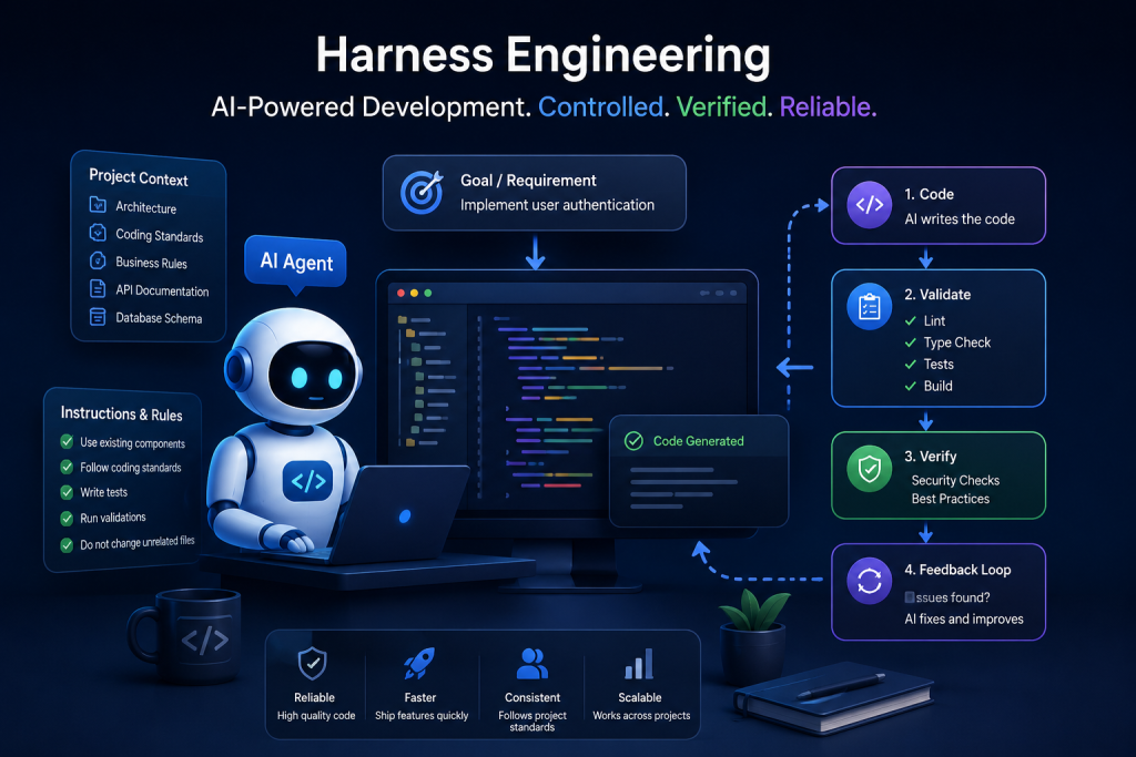 Harness Engineering AI-powered software development workflow